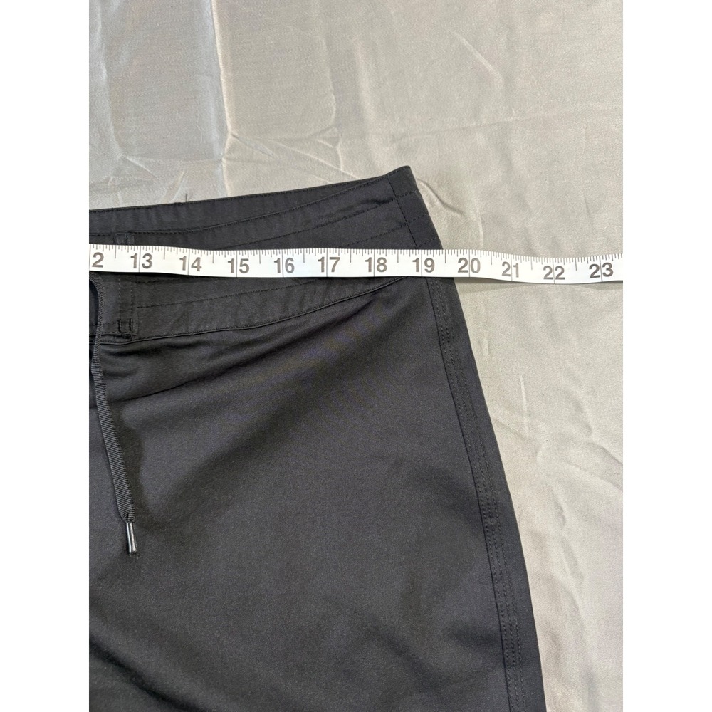 Island Escape Womens Black Board Shorts Swim Bottoms Lace Up 7600990 Size 12 - Picture 6 of 6